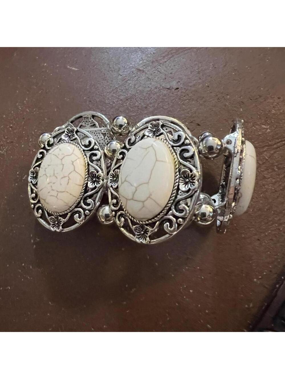 Women's Silver and White Jewellery